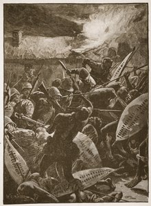 There was a hand-to-hand struggle, illustration from 